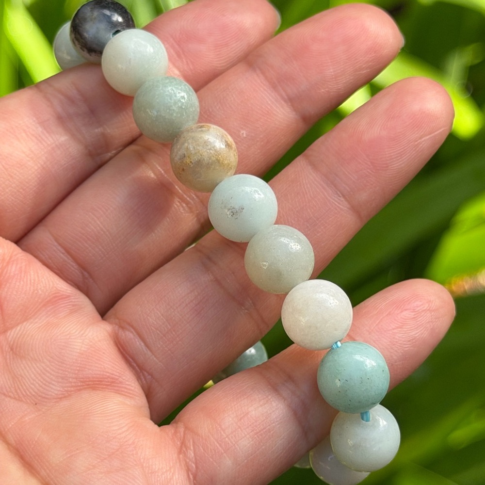 10mm stretchable Carribean Calcite bracelet 0440‎ - Picture 3 of 9